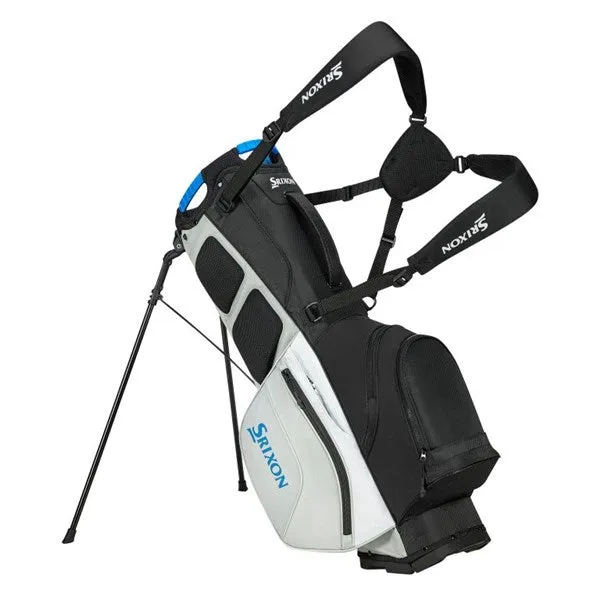 Srixon Premium Golf Stand Bag in Grey/White/Black/Blue - High Durability