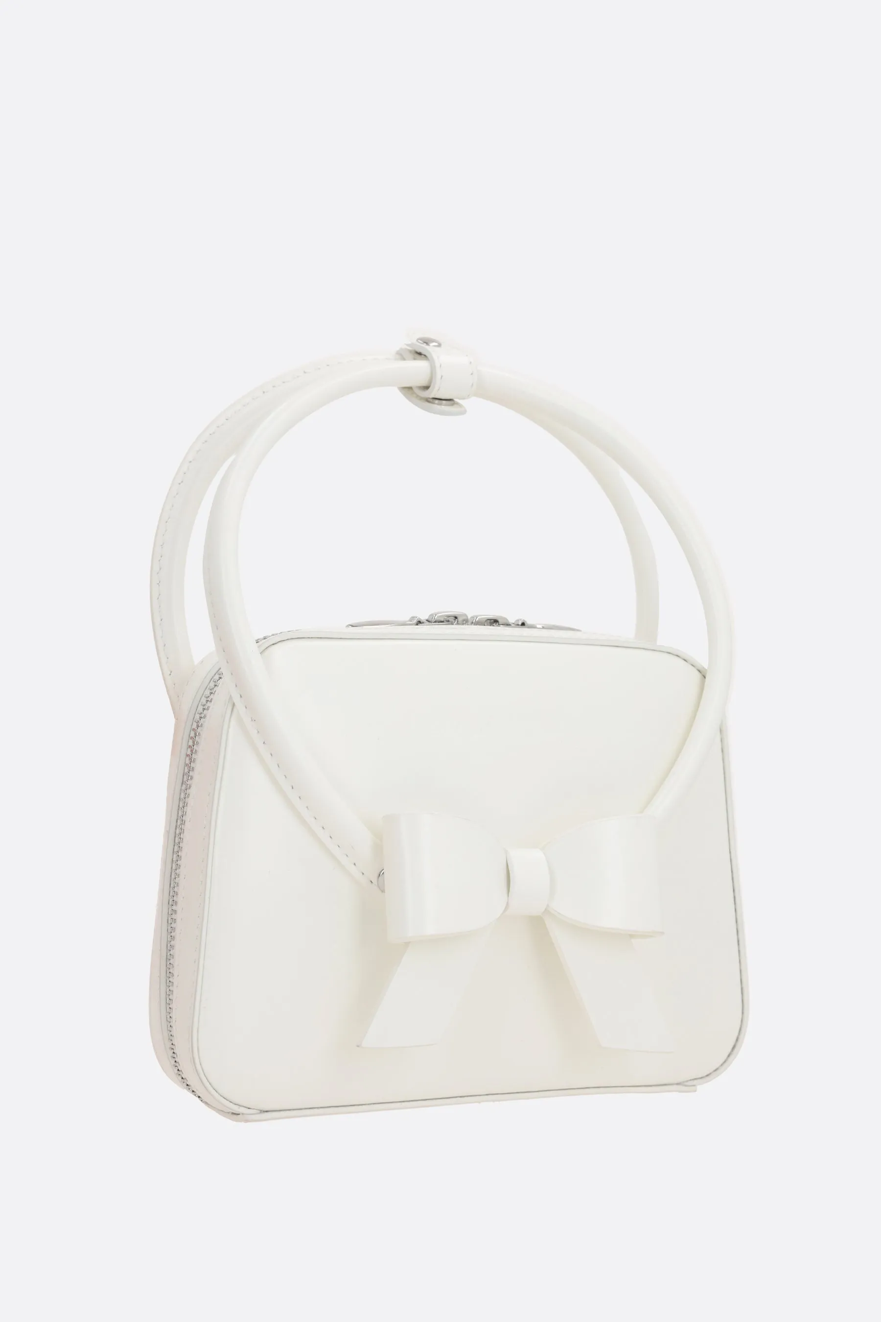 Stereo Bow brushed leather handbag