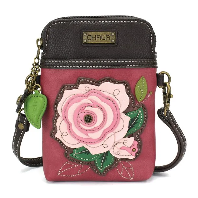 Vivid Rose Crossbody Purse