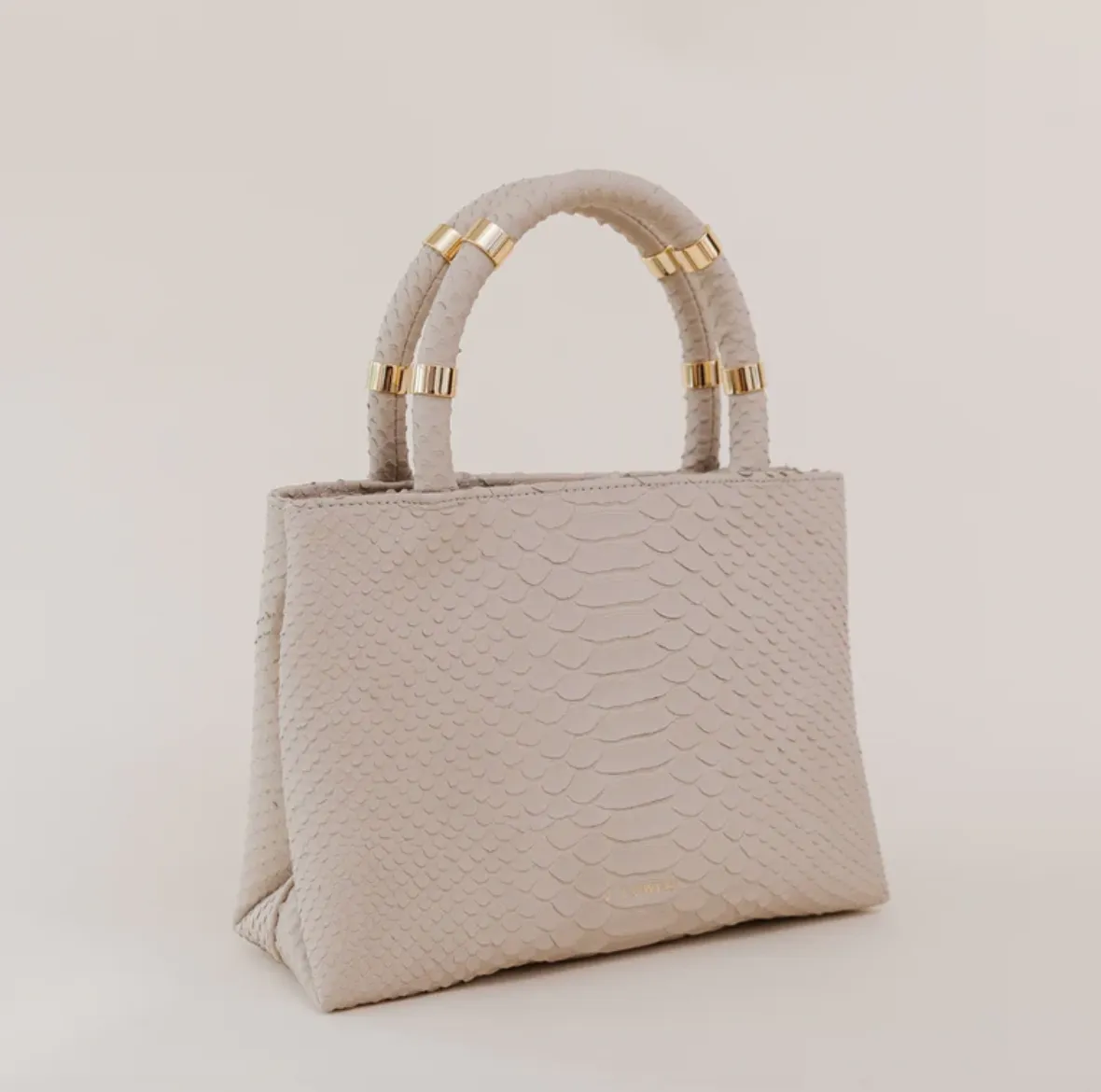 William Bag - Beige Python